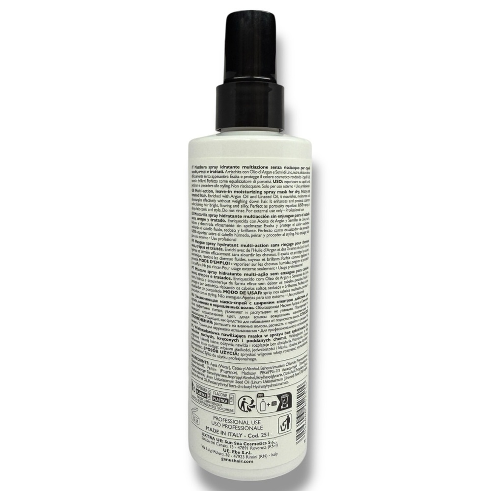Genus Argan Hydrating Spray Hair Mask Leave-In For Dry, Frizzy Hair 6.76 fl oz - Picture 2 of 7